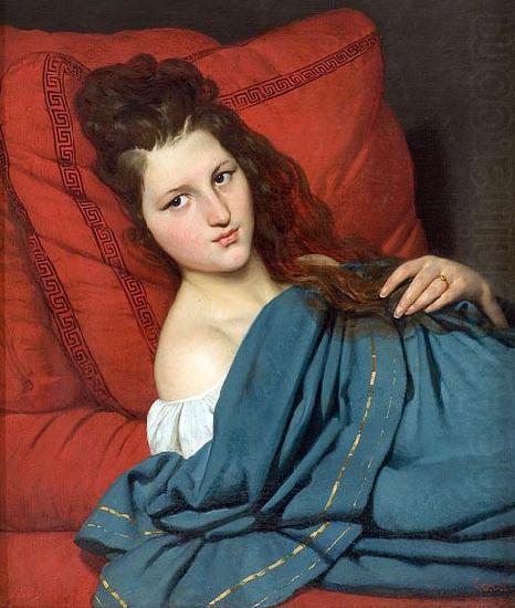 Joseph-Desire Court Woman Reclining on a Divan china oil painting image